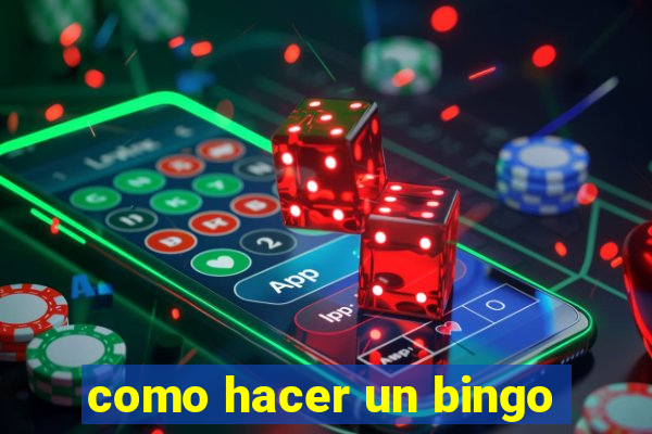 como hacer un bingo